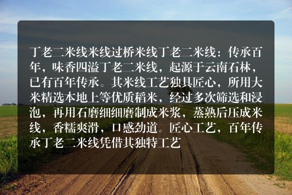 丁老二米线米线过桥米线